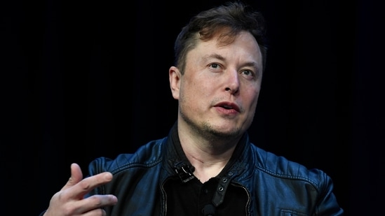 Tesla and SpaceX CEO Elon Musk speaks at the SATELLITE Conference and Exhibition in Washington.(AP)