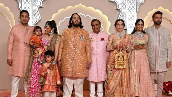 The Ambani family celebrated Anant Ambani's wedding with pomp and vigour, glittering with stars from the pre-wedding festivities to baraat. 