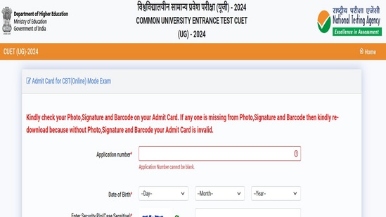 CUET UG Admit Card 2024 for re-test out, download link here 