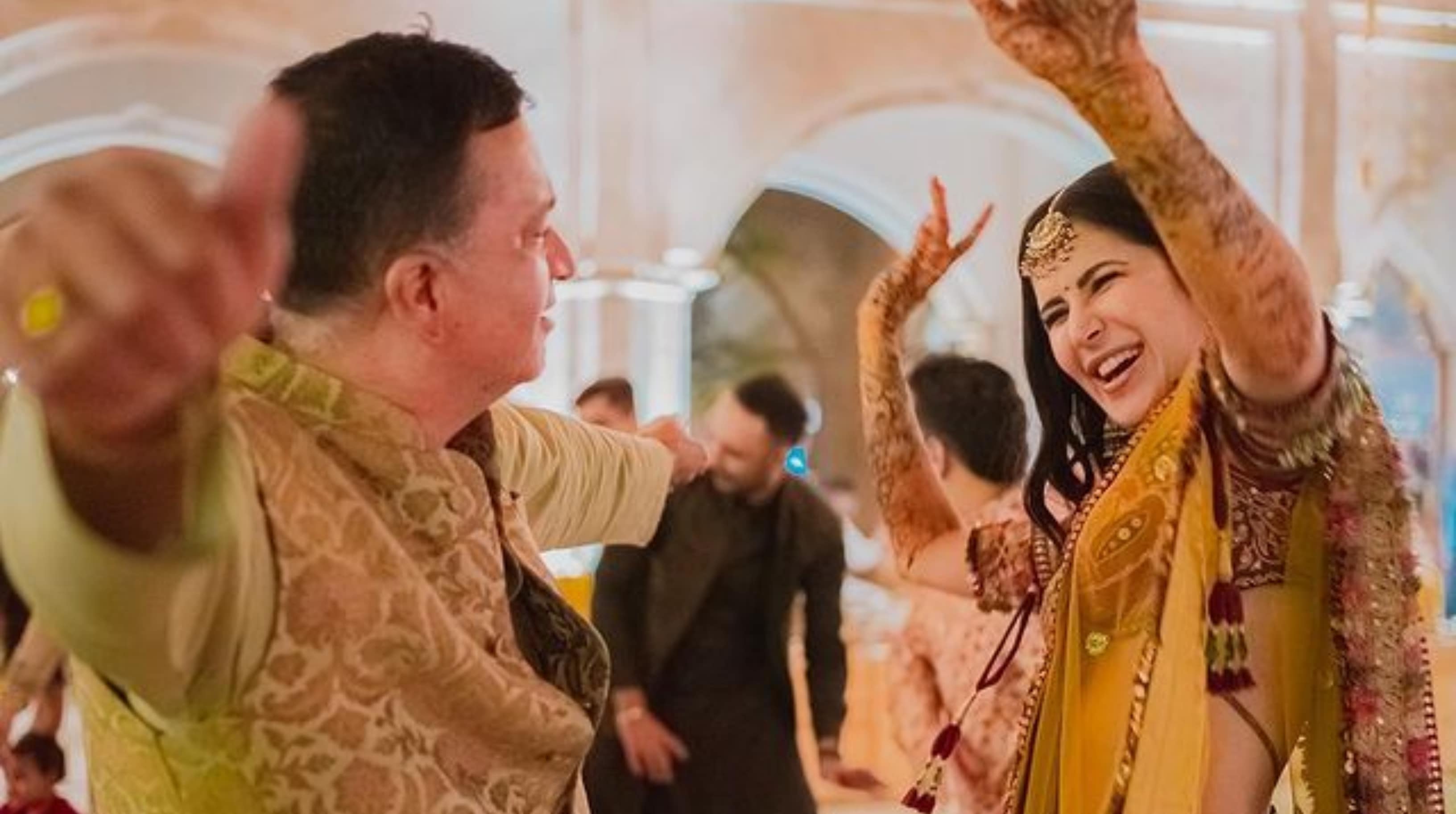 Sham Kaushal and Katrina Kaif on latter's mehendi ceremony