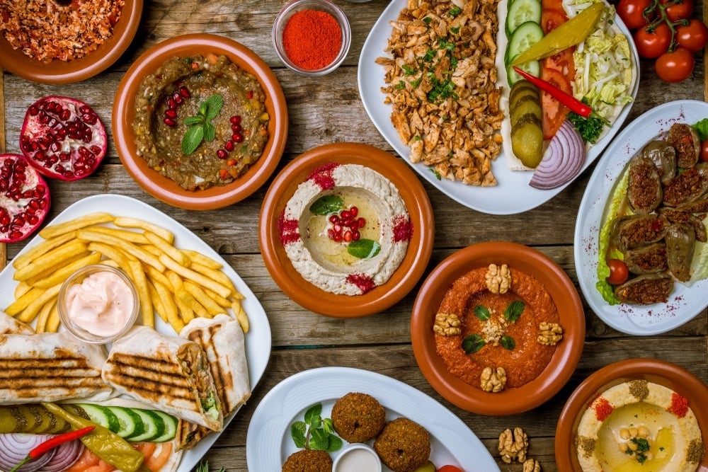 A Lebanese spread A Lebanese spread