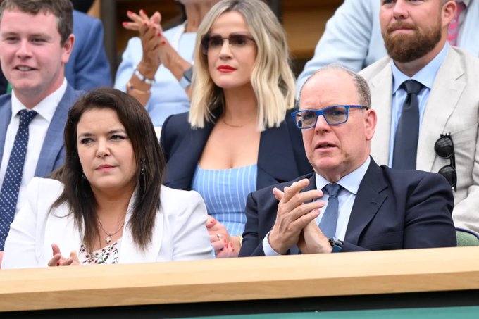 Prince Albert of Monaco at Wimbledon 2024(X)