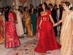 Kim Kardashian shared photos with sister Khloe Kardashian and Nita Ambani from Anant Ambani and Radhika Merchant's wedding ceremony. Kim Kardashian shared photos with sister Khloe Kardashian and Nita Ambani from Anant Ambani and Radhika Merchant's wedding ceremony.