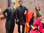 Ravi Kishan with his family. Ravi Kishan with his family.