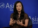 FILE PHOTO: Sue Mi Terry, then director at Bower Group Asia, speaks on a "Crisis on the Peninsula: Implications for the U.S. - Korea Alliance" panel at the Asia Society in New York, U.S., June 19, 2017.  REUTERS/Lucas Jackson/File Photo