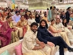 A bevvy of Telugu, Tamil and Malayalam stars met each other at Anant Ambani and Radhika Merchant's wedding. A bevvy of Telugu, Tamil and Malayalam stars met each other at Anant Ambani and Radhika Merchant's wedding.