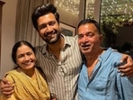 Vicky Kaushal with mother Veena and father Sham Kaushal. (File Photo) Vicky Kaushal with mother Veena and father Sham Kaushal. (File Photo)
