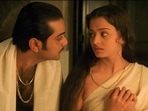 Prosenjit Chatterjee and Rituparno Ghosh in a still from Chokher Bali.