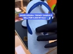 Snapshot of the slippers being sold in Saudi Arabia for over <span class='webrupee'>?</span>100,000. 