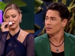 Ariana Madix and Tom Sandoval during Vanderpump Rules Season 11 Reunion.