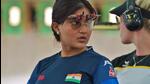 (NRAIPistol competitor Esha Singh, at 19 the youngest in India’s 21-member shooting squad, is hoping to build on her fine 2023 Asian Games at the Paris Olympics.) (NRAIPistol competitor Esha Singh, at 19 the youngest in India’s 21-member shooting squad, is hoping to build on her fine 2023 Asian Games at the Paris Olympics.)