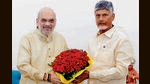 Andhra Pradesh CM N Chandrababu Naidu calls on Union home minister Amit Shah in New Delhi. (ANI PHOTO) Andhra Pradesh CM N Chandrababu Naidu calls on Union home minister Amit Shah in New Delhi. (ANI PHOTO)