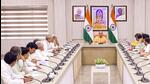 Uttar Pradesh chief minister Yogi Adityanath chairs a meeting with state cabinet ministers on Wednesday. (PTI) Uttar Pradesh chief minister Yogi Adityanath chairs a meeting with state cabinet ministers on Wednesday. (PTI)