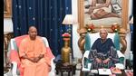 Uttar Pradesh chief minister Yogi Adityanath meets governor Anandiben Patel, at Raj Bhavan in Lucknow. (PTI Photo) Uttar Pradesh chief minister Yogi Adityanath meets governor Anandiben Patel, at Raj Bhavan in Lucknow. (PTI Photo)