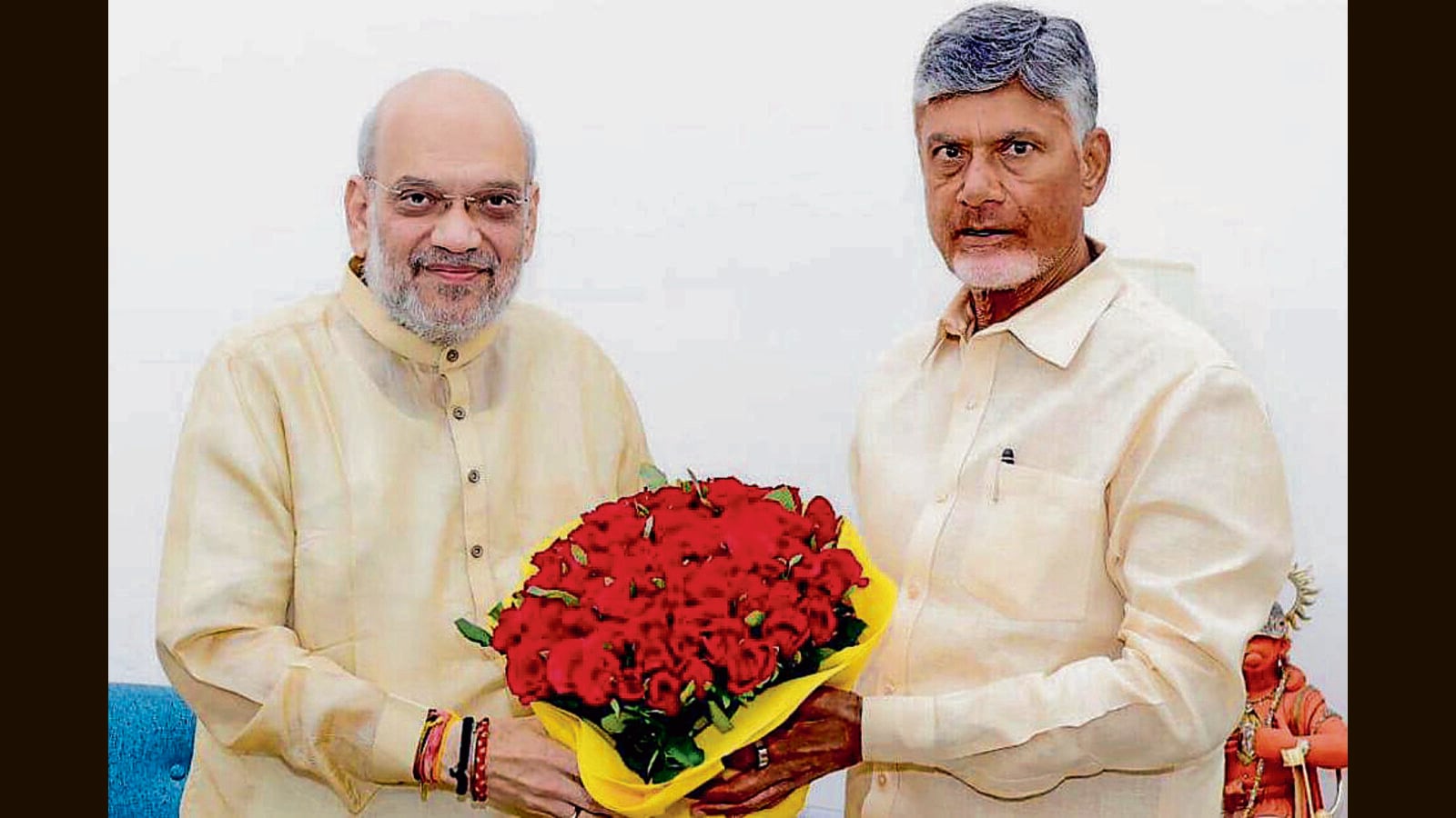 Naidu calls on Shah, seeks financial package to revive Andhra economy