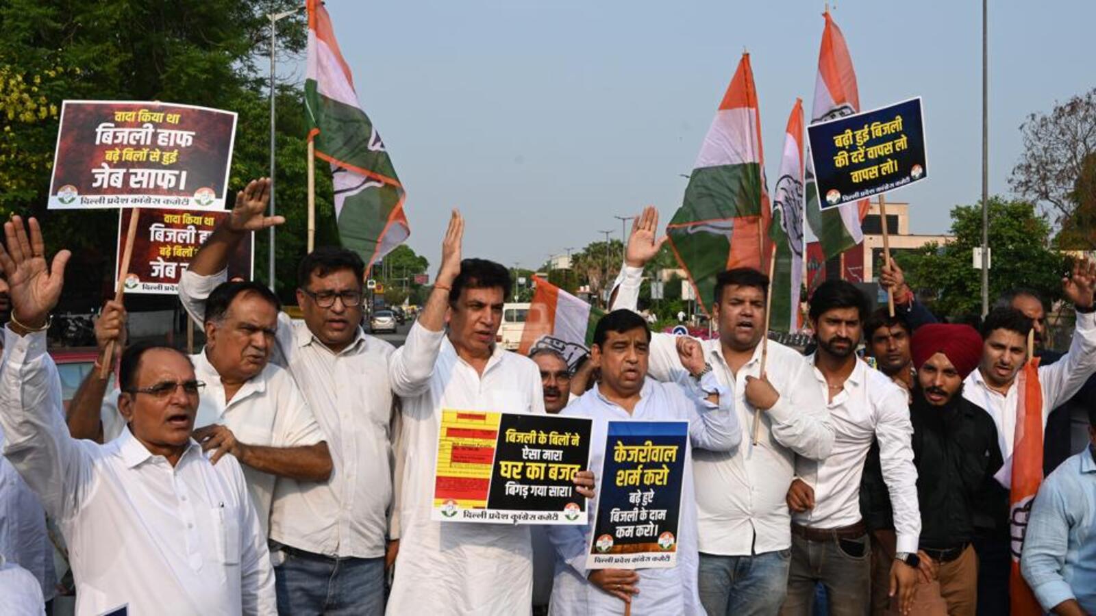 Delhi Cong protests ‘power tariff hike’