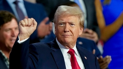 Donald Trump greeted with massive applause as he appears at RNC with bandaged ear AP/PTI (AP)