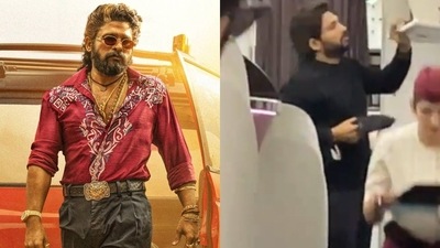 Allu Arjun was recently spotted while on vacation. He will soon be seen in Pushpa 2 the Rule. Allu Arjun was recently spotted while on vacation. He will soon be seen in Pushpa 2 the Rule.