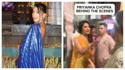 US influencer Julia Chafe came to India to attend the wedding festivities of Anant Ambani and Radhika Merchant. US influencer Julia Chafe came to India to attend the wedding festivities of Anant Ambani and Radhika Merchant.