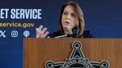 Secret Service Director Kimberly Cheatle says sniper team wasn't put on guard because of ‘sloped roof’ (AP Photo/Morry Gash) (AP)