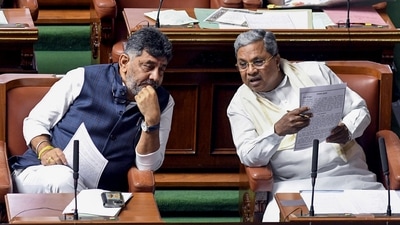 Karnataka chief minister Siddaramaiah with deputy chief minister DK Shivakumar. (ANI file) Karnataka chief minister Siddaramaiah with deputy chief minister DK Shivakumar. (ANI file)