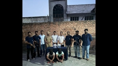 Three aides of the Lawrence Bishnoi and Goldy Brar gang have been arrested by Punjab Police in a joint operation with Rajasthan Police, officials said on Wednesday. (HT File)