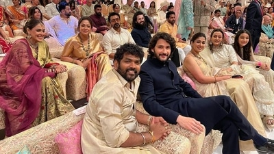 A bevvy of Telugu, Tamil and Malayalam stars met each other at Anant Ambani and Radhika Merchant's wedding. A bevvy of Telugu, Tamil and Malayalam stars met each other at Anant Ambani and Radhika Merchant's wedding.
