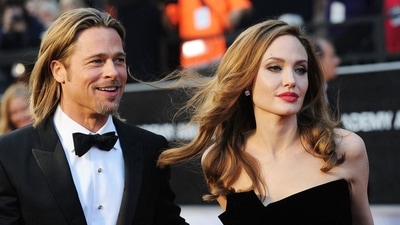 Brad Pitt and Angelina Jolie in happier times