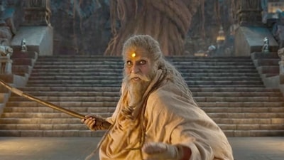 Amitabh Bachchan as Ashwatthama in Kalki 2898 AD. Amitabh Bachchan as Ashwatthama in Kalki 2898 AD.