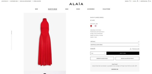 Kim Kardashian's dress price. (maison-alaia.com)
