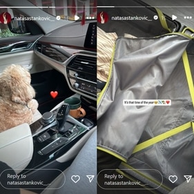 Natasa shared photos on Instagram Stories. Natasa shared photos on Instagram Stories.
