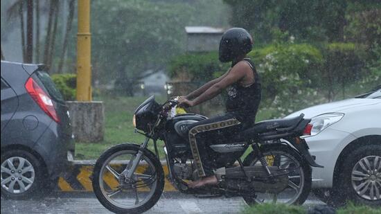 0.6 mm rain was recorded at the Sector 39 observatory in Chandigarh on Wednesday. (HT Photo)