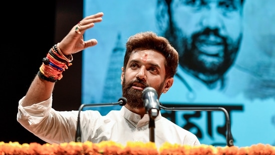 Union Minister of Food Processing Industries Chirag Paswan addresses during a programme to mark the 78th birth anniversary of his father and former union minister Late Ram Vilas Paswan, at the Parliament premises in New Delhi (File image) (ANI Photo/Jitender Gupta) Union Minister of Food Processing Industries Chirag Paswan addresses during a programme to mark the 78th birth anniversary of his father and former union minister Late Ram Vilas Paswan, at the Parliament premises in New Delhi (File image) (ANI Photo/Jitender Gupta)