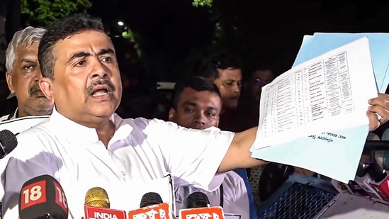Kolkata: Leader of the Opposition in the West Bengal Legislative Assembly Suvendu Adhikari.(PTI file photo) Kolkata: Leader of the Opposition in the West Bengal Legislative Assembly Suvendu Adhikari.(PTI file photo)