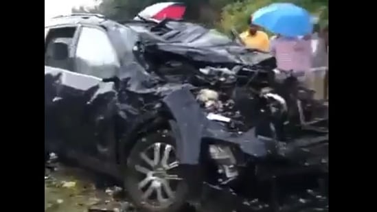 The accident appears to have been caused by speeding, as the Scorpio’s speedometer was found stuck at 164 kmph, a highly placed traffic police official said. (X)