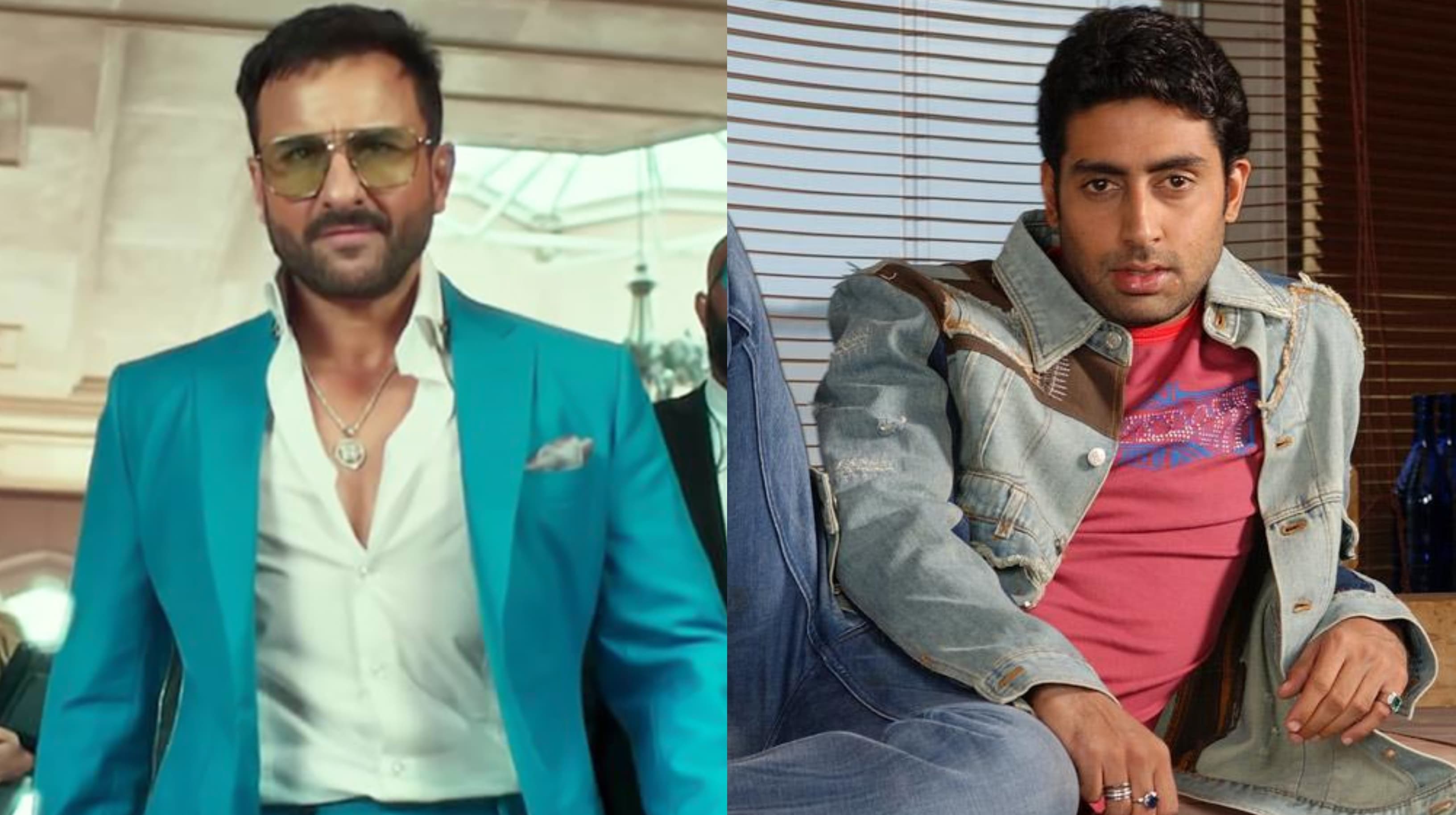 Saif Ali Khan y OG Bunty Abhishek Bachchan