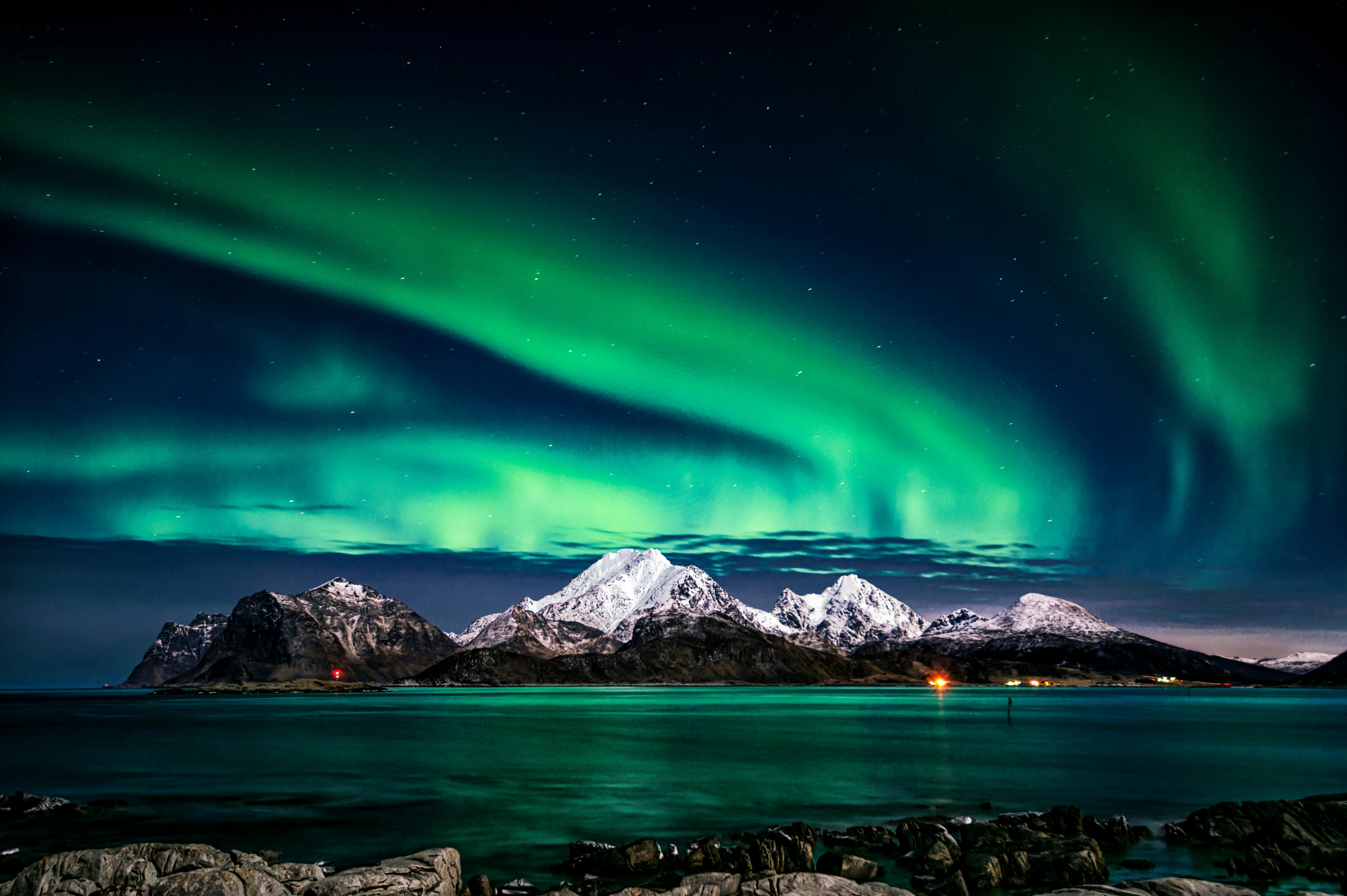 Northern lights are visible from all the Scandinavian countries. 