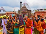 The shifting is imperative for Archaeological Survey of India (ASI) to carry out conservation work inside the inner chamber, to prepare an inventory and repair its structure. (PTI) The shifting is imperative for Archaeological Survey of India (ASI) to carry out conservation work inside the inner chamber, to prepare an inventory and repair its structure. (PTI)