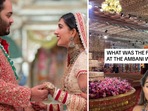 The image shows US influencer and jewellery expert Julia Chafe reviewing the food at the Ambani wedding. The image shows US influencer and jewellery expert Julia Chafe reviewing the food at the Ambani wedding.
