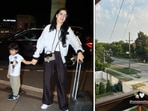 Natasa Stankovic shared the image as her Instagram story after departing Mumbai with her son. 