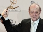 FILE PHOTO: Actor Bob Newhart poses backstage with the Emmy for Outstanding Guest Actor In A Comedy Series for "The Big Bang Theory" at the 65th Primetime Creative Arts Emmy Awards in Los Angeles, California September 15, 2013. REUTERS/Jonathan Alcorn/File Photo