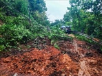 A landslide occurred at Anmod Ghat in Goa, disrupting vehicular traffic movement to neighbouring Karnataka. A landslide occurred at Anmod Ghat in Goa, disrupting vehicular traffic movement to neighbouring Karnataka.