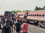 Two killed, 25 injured in train accident in Uttar Pradesh's Gonda. (PTI) Two killed, 25 injured in train accident in Uttar Pradesh's Gonda. (PTI)