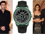 Ranbir Kapoor wore a Patek Philippe watch adorned with 81 emeralds to Anant Ambani, Radhika Merchant's wedding. 