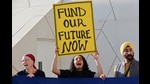 FILE PHOTO: Climate activists protest against fossil fuel emitters, demanding action and more contributions to the Loss and Damage Fund, during COP28 in Dubai, United Arab Emirates, December 4, 2023. REUTERS/Thaier Al Sudani/File Photo (REUTERS)