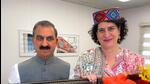 Himachal CM Sukhvinder Sukhu and Congress general secretary Priyanka Gandhi during a meeting in New Delhi. (HT) Himachal CM Sukhvinder Sukhu and Congress general secretary Priyanka Gandhi during a meeting in New Delhi. (HT)