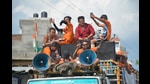 Kanwariyas arriving from Haridwar during the Kanwar Yatra, at NH 58 Meerut road, in Ghaziabad, India, onJuly 29, 2019. (HT File) Kanwariyas arriving from Haridwar during the Kanwar Yatra, at NH 58 Meerut road, in Ghaziabad, India, onJuly 29, 2019. (HT File)