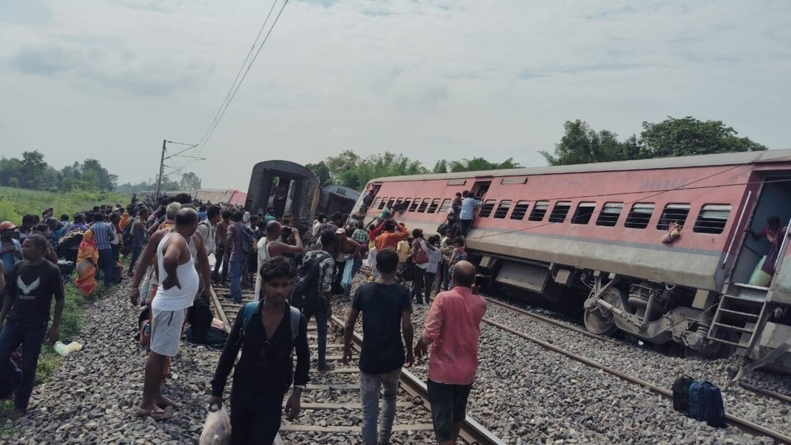 Dibrugarh Express derails in Uttar Pradesh's Gonda; 3 dead, over 60 injured