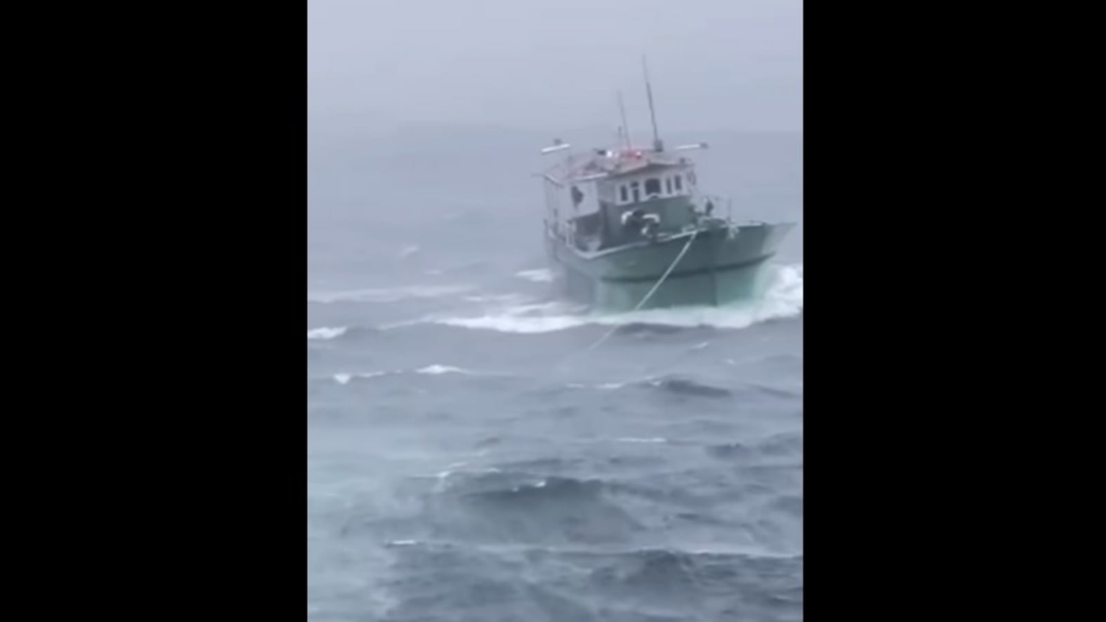 Indian Coast Guard rescues stranded boat amid terrifying weather conditions. Video will send shivers down your spine