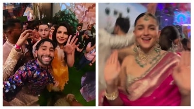 Priyanka Chopra, Nick Jonas and Alia Bhatt had a gala time at the Ambani baarat. Priyanka Chopra, Nick Jonas and Alia Bhatt had a gala time at the Ambani baarat.